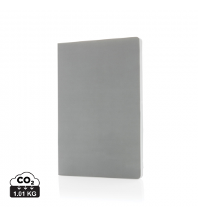 Carnet A5 gris en papier de poudre minérale - Génicado