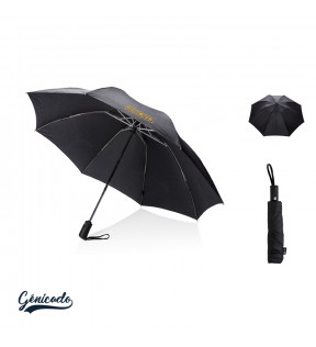 Parapluie resistant pliable reversible en pongé RPET - Génicado