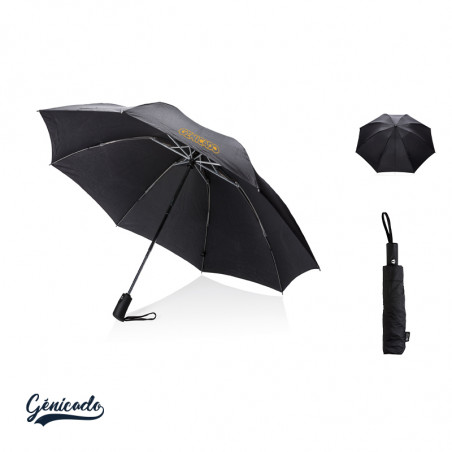 Parapluie resistant pliable reversible en pongé RPET - Génicado