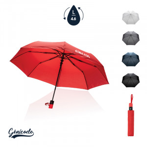 Parapluie solide pliable en RPET certifié AWARE design compact parfait pour sac à main - Génicado