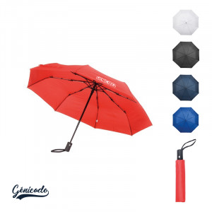 Parapluie pliable en polyester avec baleines en fibre de verre pour marketing - Génicado