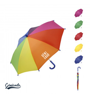 Parapluie pour enfants full color et résistant avec toile en polyester - Génicado