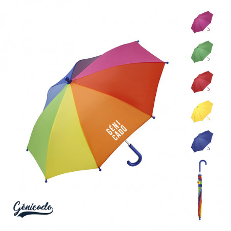 Parapluie pour enfants full color et résistant avec toile en polyester - Génicado