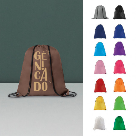 sac à cordelettes en polyester imperméable idéal pour sac piscine - Génicado