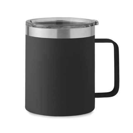 mug thermos personnalisé noir