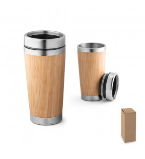 mug thermos personnalisé bambou