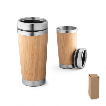 mug thermos personnalisé bambou