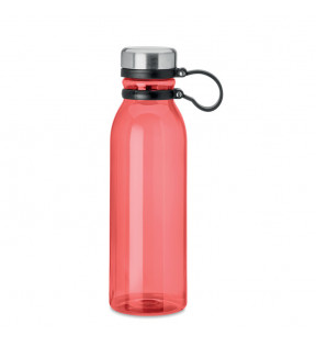 bouteille gourde en plastique transparente RPET rouge