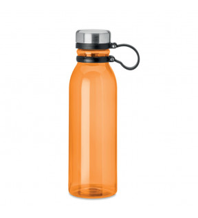 bouteille gourde en plastique transparente RPET orange