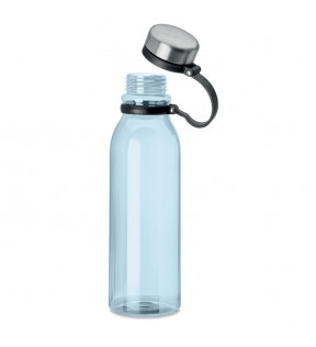 bouteille gourde en plastique transparente RPET bleu clair