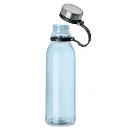 bouteille gourde en plastique transparente RPET bleu clair