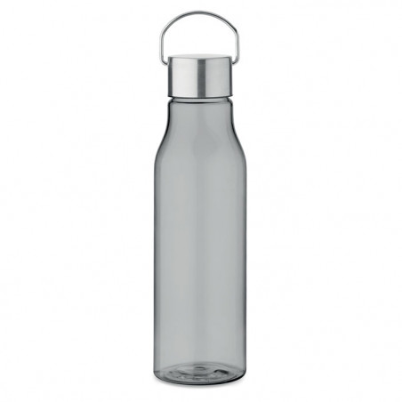 bouteille gourde en plastique recyclé gris transparent