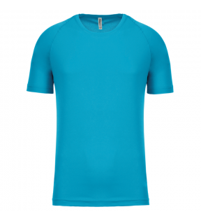 t-shirt sport personnalisé turquoise