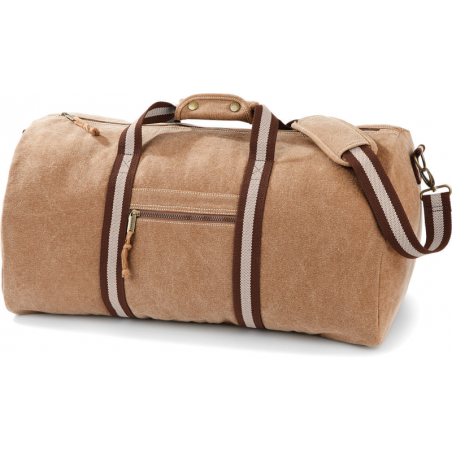 sac voyage personnalisable en toile marron