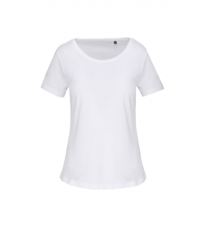 T-shirt blanc coton bio écoresponsable customisable avec votre logo est visuel