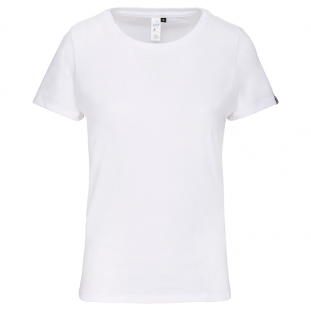 t shirt blanc éco-responsable français pour femme