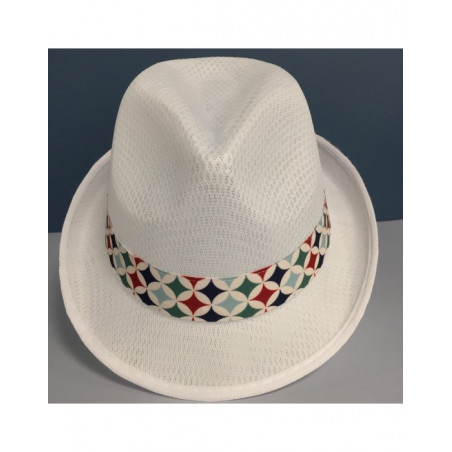 Chapeau trilby avec bandeau customisable pour y apposer le logo d'entreprise