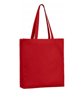tote bag personnalisé rouge avec zip