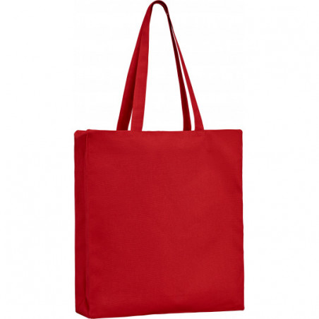 tote bag personnalisé rouge avec zip