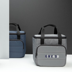 sac isotherme personnalisable gris avec logo entreprise