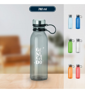 bouteille gourde en plastique transparente RPET 780 ml marquant logo - Génicado
