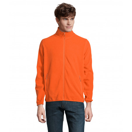veste micropolaire personnalisée orange