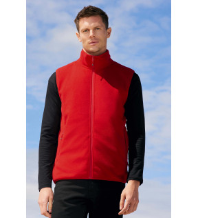 polaire personnalisée rouge 100% polyester modèle homme