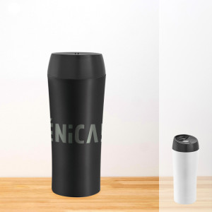 Mug thermos personnalisable 470 ml en acier inox et PP