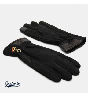 gants publicitaires en cuir noir