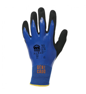 gants professionnels bleu personnalisables