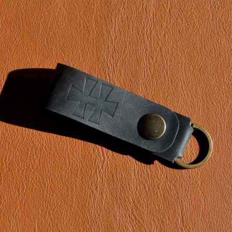 Porte-clés en cuir made in France, à personnaliser.