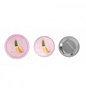 Badges ronds fabriqué en métal avec une épingle de sûreté - Génicado