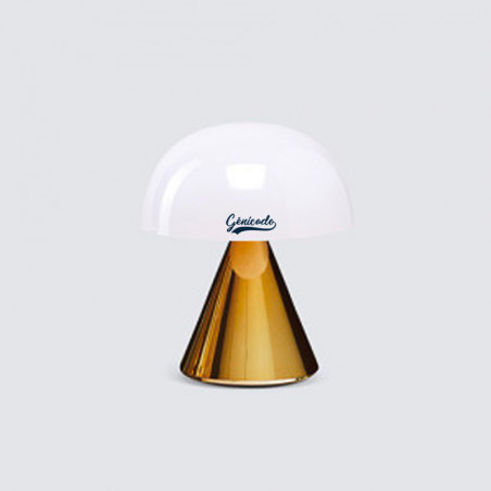 Lampe personnalisée design Mina Lexon or métallique