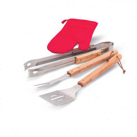 Tablier de cuisine personnalisé gants et outils BBQ